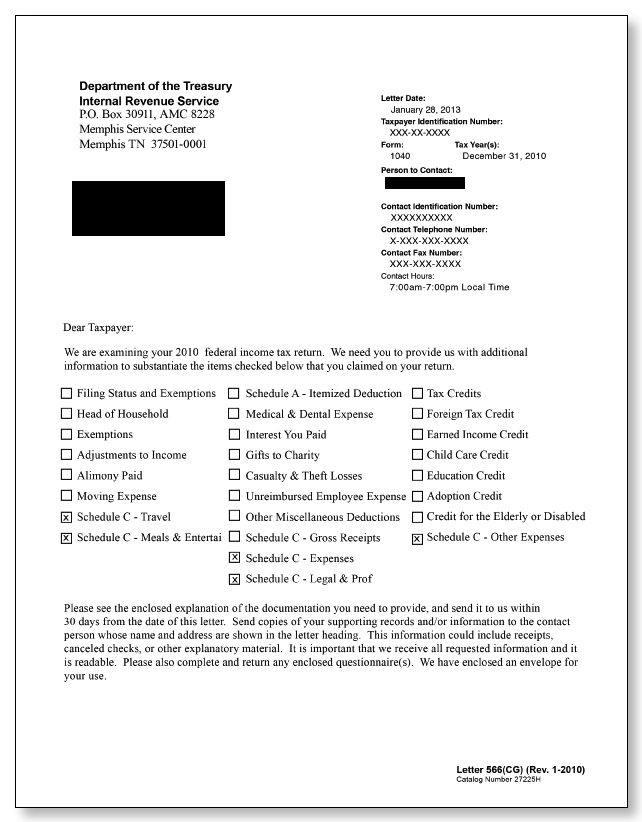 Sample Irs Letters
